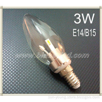 Non-Dim E14 B15 Led Candle Light 360 Degree SAMSUNG leds